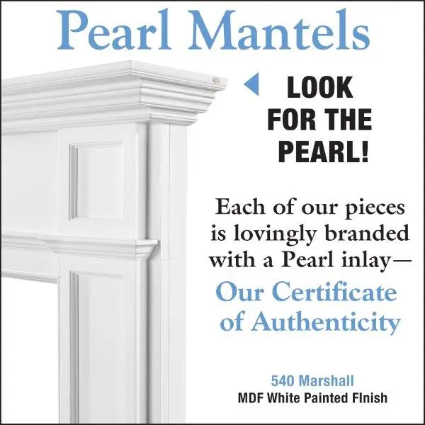 Pearl Mantels Marshall MDF Fireplace Fireplace Mantel Shelf
