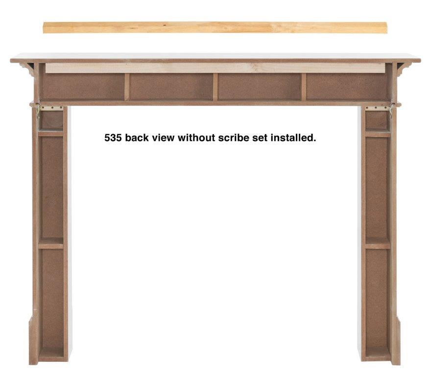 Pearl Mantels Radford White MDF Fireplace Mantel Surround