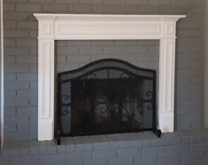 Pearl Mantels The Mike 48" White Fireplace Mantel Surround