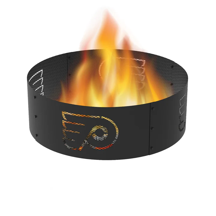 Blue Sky Philadelphia Flyers 36 Inch Round Woodburning NHL Fire Ring