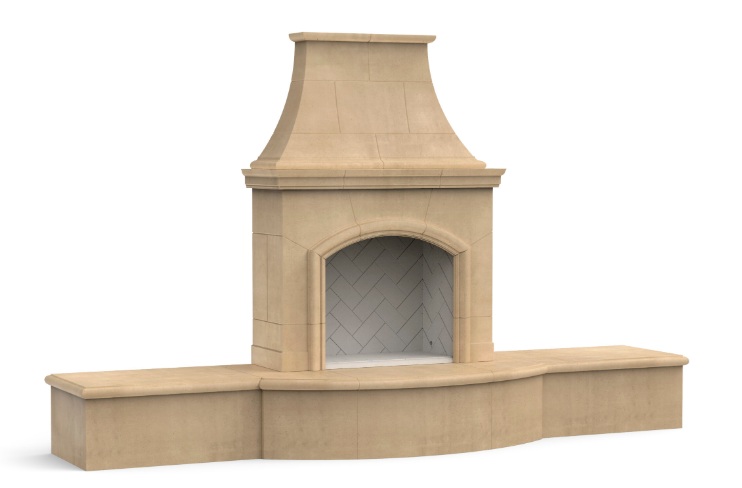 American Fyre Designs Phoenix Freestanding Vented Outdoor Gas Fireplace