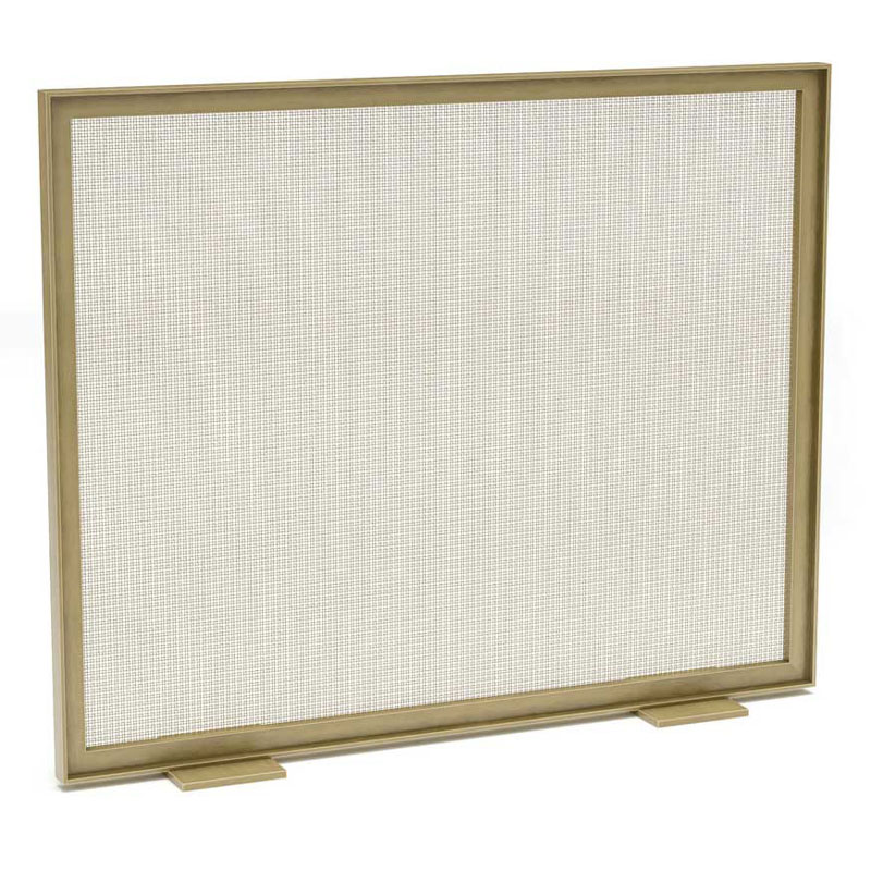 Pilgrim 39 inch Harmony Single-Panel Mesh Fireplace Screen
