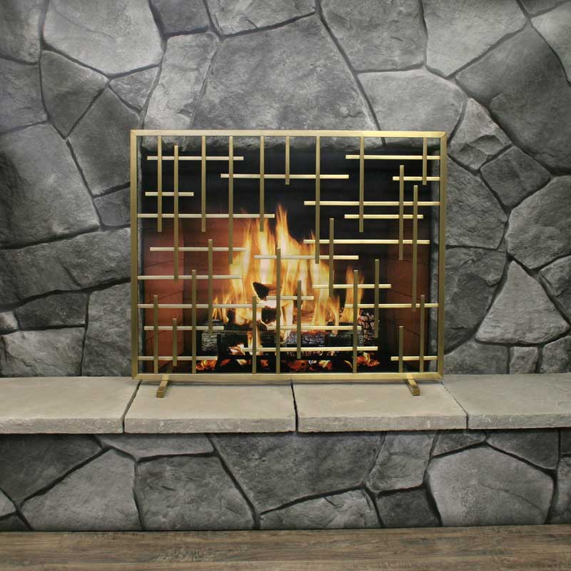 Pilgrim Contemporary Summer No Mesh Fireplace Screen
