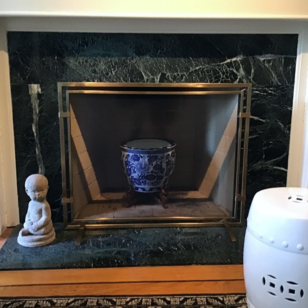 Pilgrim 39 Inch Sinclair Single Panel Fireplace Screen