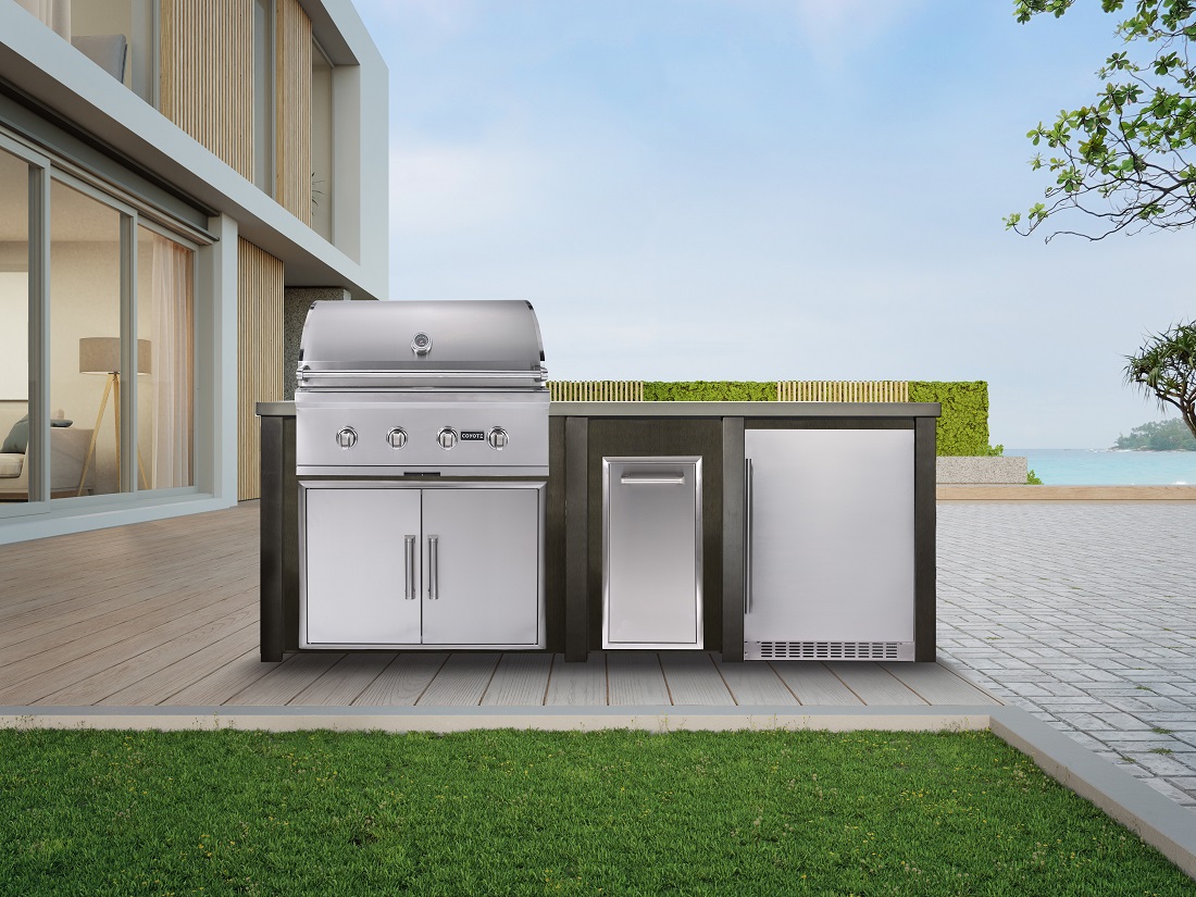 Haven Outdoor 96 Inch Outdoor Kitchen Island for Coyote Grills