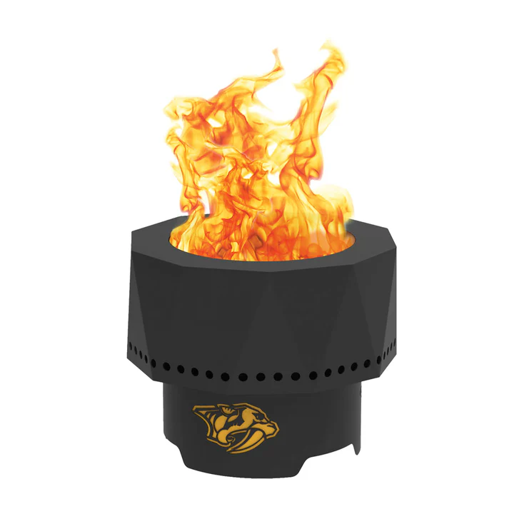 Blue Sky NHL Nashville Predators Smokeless Steel Portable Wood Burning Fire Pit