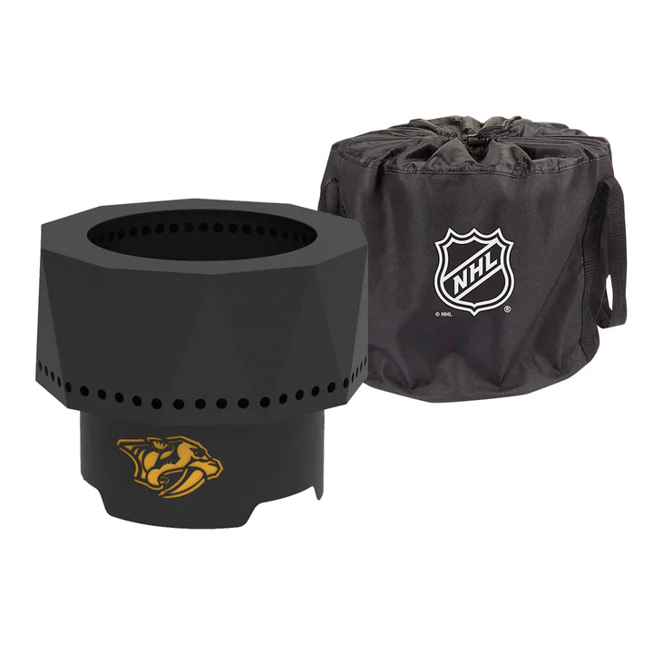 Blue Sky NHL Nashville Predators Smokeless Steel Portable Wood Burning Fire Pit
