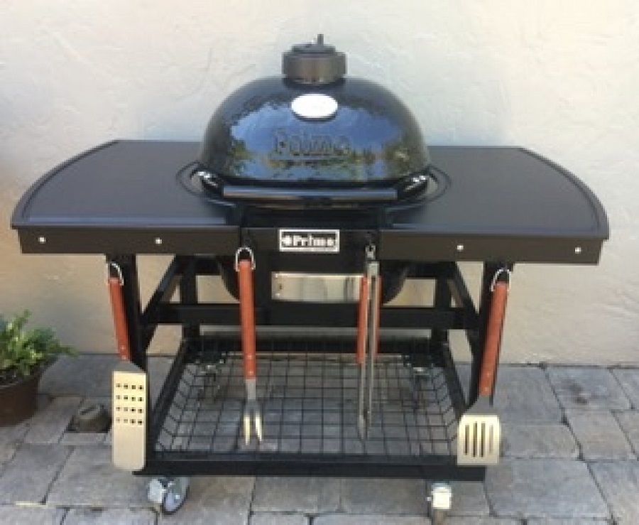 Primo Oval JR 200 Two Piece Island Top and Cart Kit