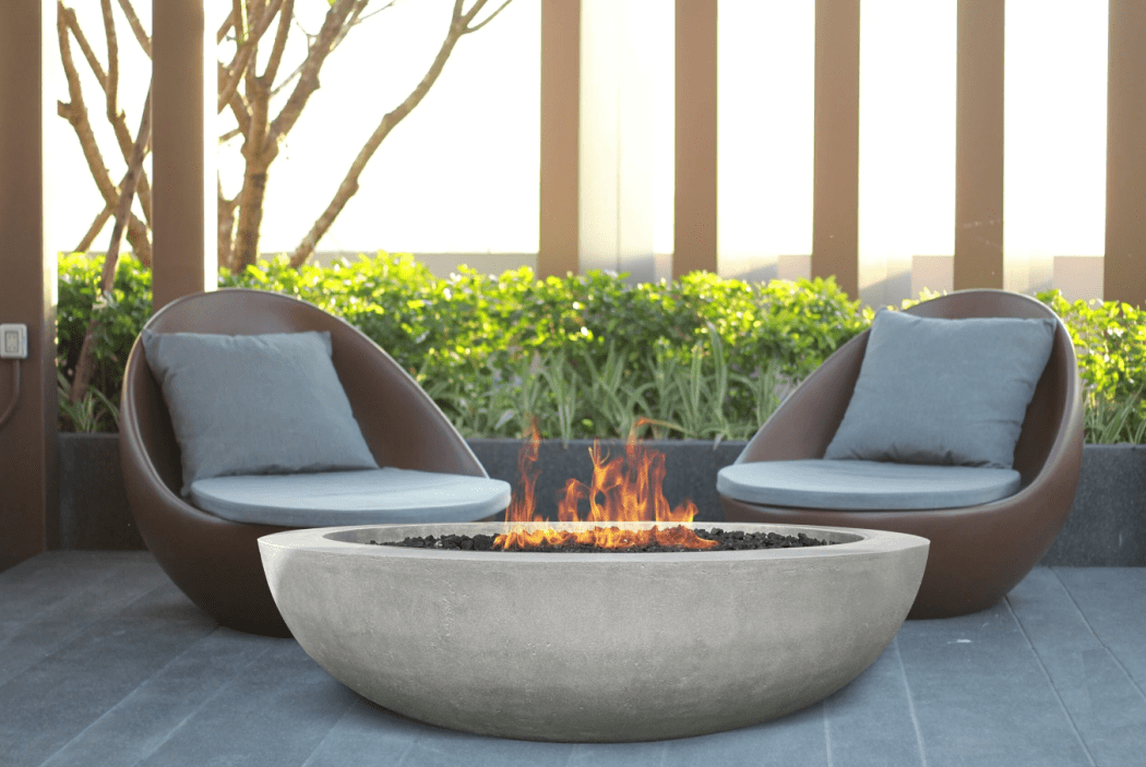 Prism Hardscapes Moderno 70 Gas Fire Bowl - Match Lit