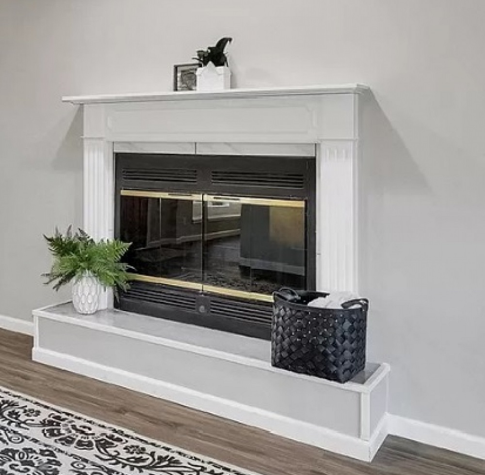 Pearl Mantels 520-48 Berkley MDF Fireplace Mantel Surround in White