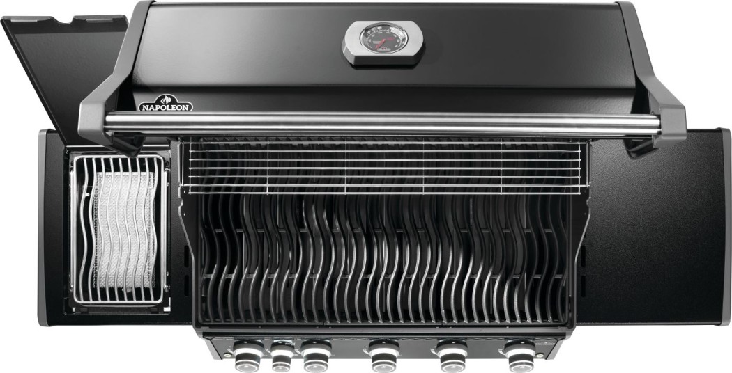 Napoleon Grills Black Rogue Pro 625 Gas Grill with Infrared Side Burners