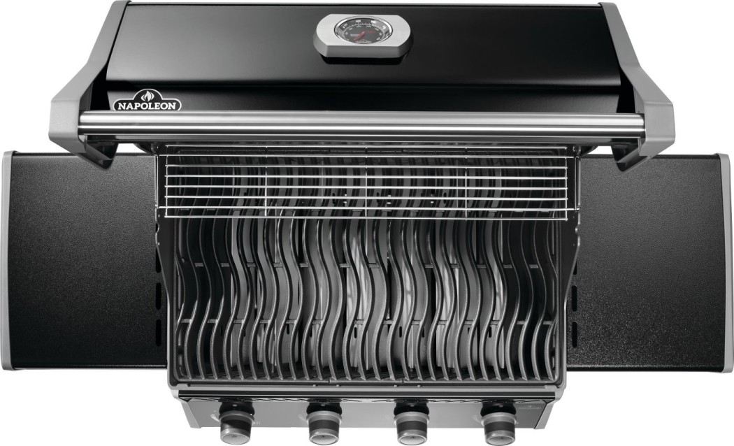 Napoleon Grills Black Rogue 525 Gas Grill with Cast Iron Grates