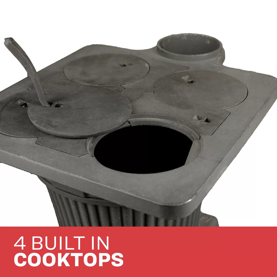 US Stove 24 Inch Rancher Cast Iron Coal Stove