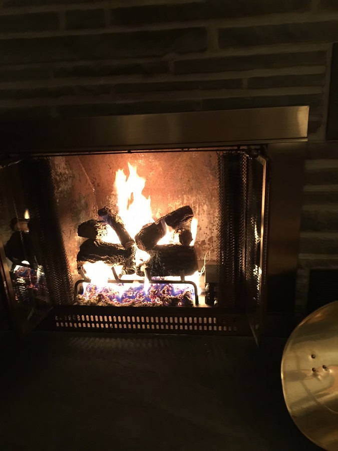 Real Fyre 18" Charred Oak Vented Natural Gas Logs Set with Low Profile Variable Flame Automatic Pilot Kit