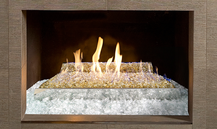 Real Fyre G21 30 Inch Vent Free Natural Gas Fyre Glass Burner with On/Off Remote