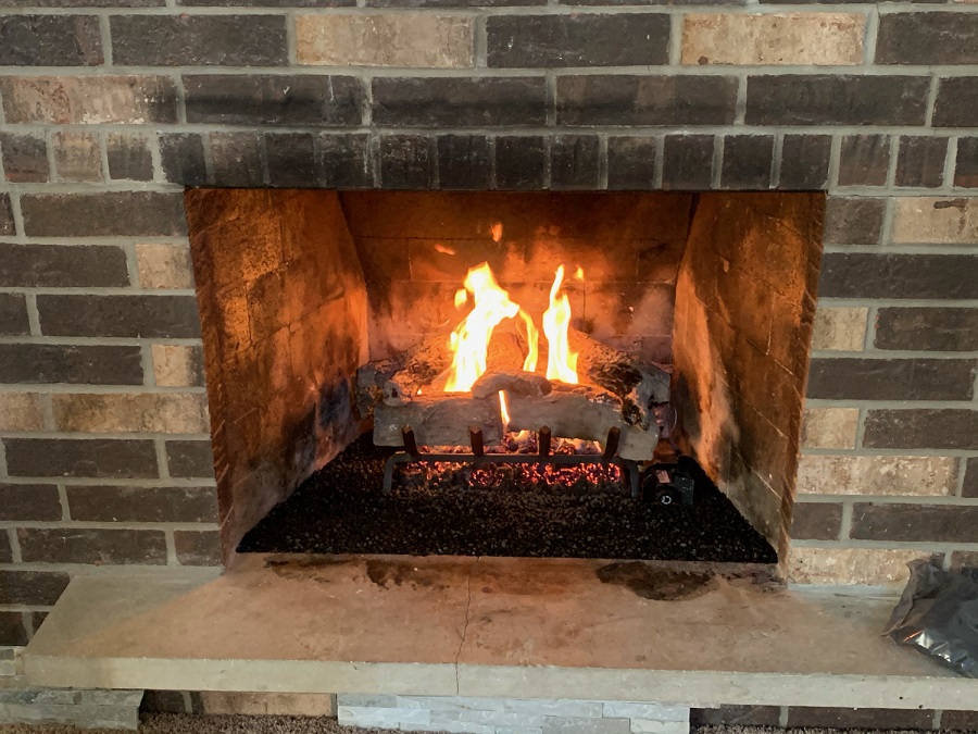 Real Fyre 18" GX4 Vented Natural Gas Log Burner  - Match Light