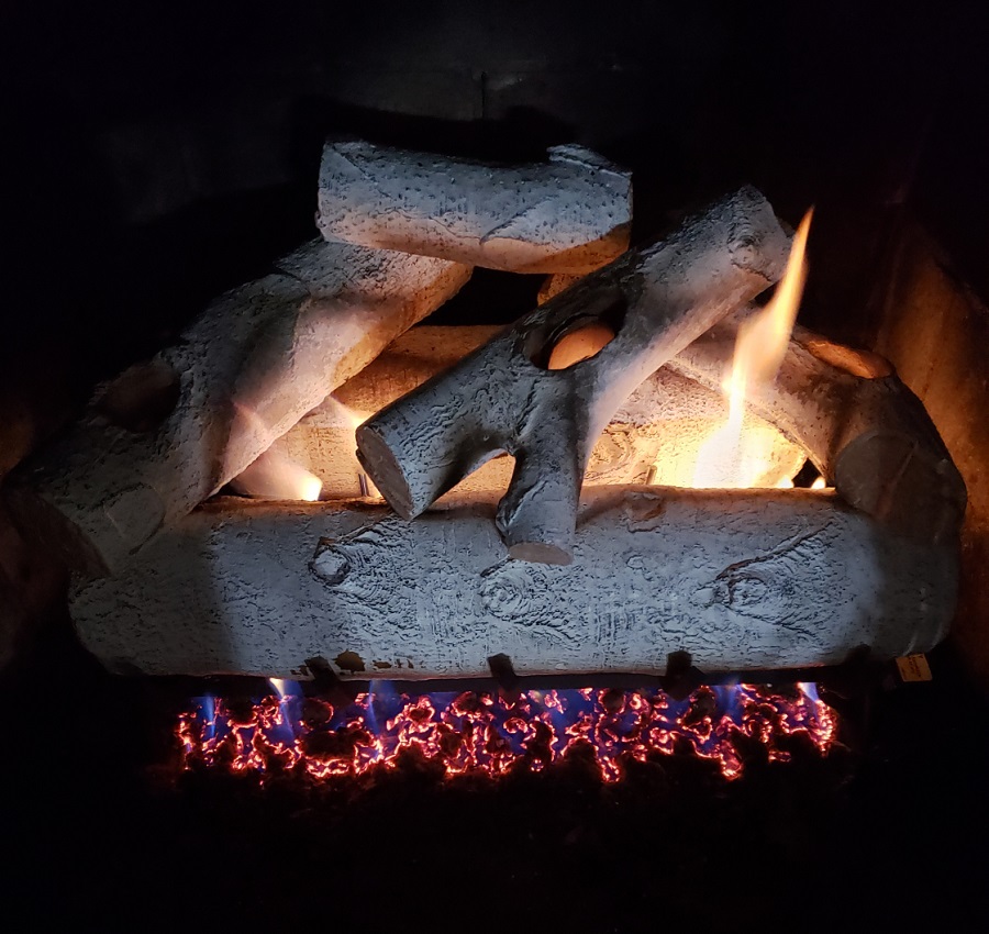 Real Fyre 24" White Birch ANSI Certified Vented Natural Gas Logs Set with Safety Pilot Kit