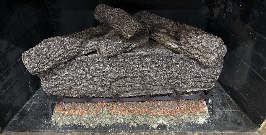 Real Fyre 30" Post Oak Vented Natural Gas Logs Set  - Match Light