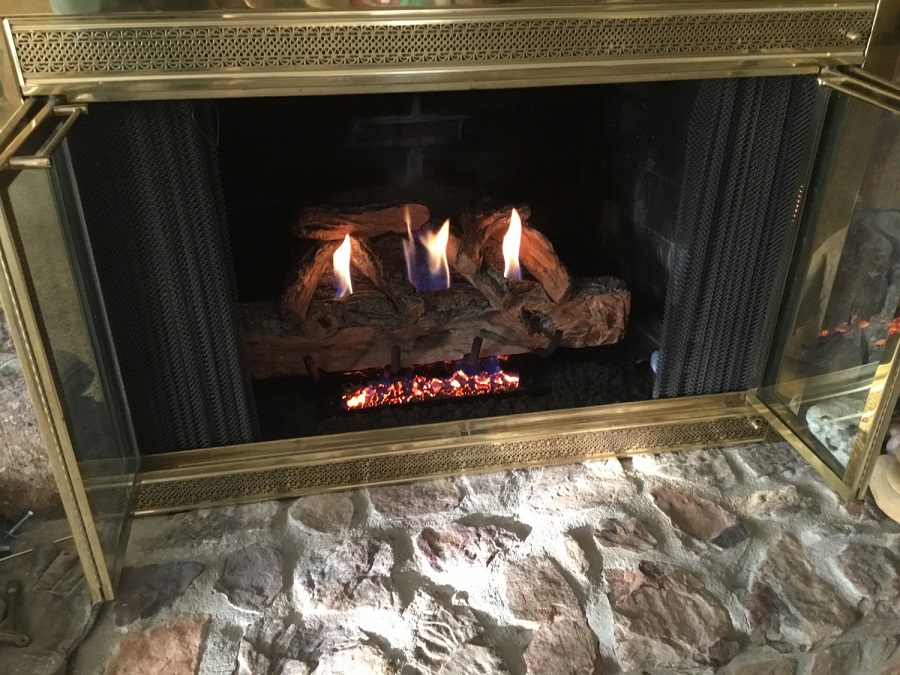 Real Fyre 30" Split Oak Ventless Natural Gas Logs Set with Variable Flame Remote Pilot Kit