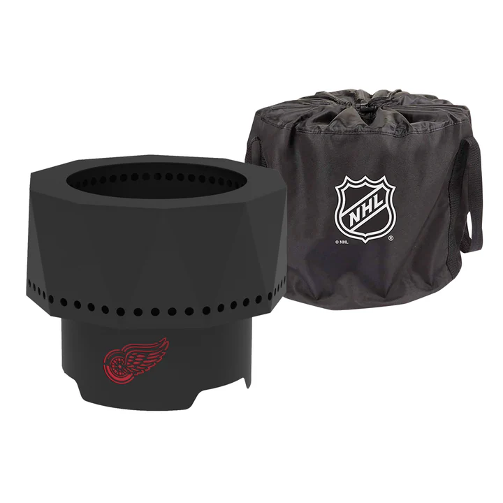 Blue Sky NHL Detroit Red Wings Smokeless Steel Portable Wood Burning Fire Pit