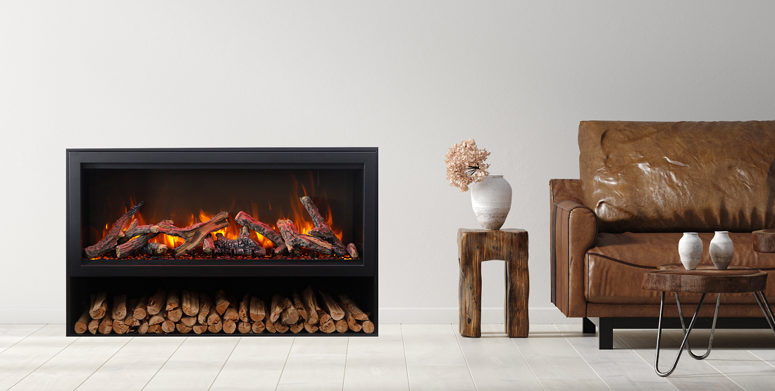 Remii Contemporary Pedestal with Storage Compartment for 26 Inch Classic Electric Fireplaces