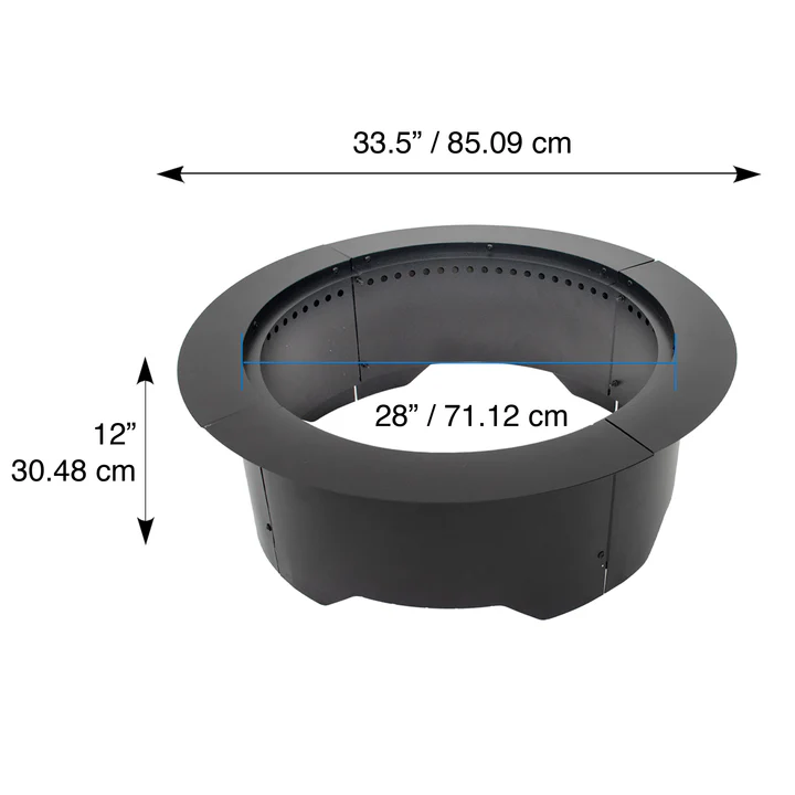 Blue Sky 28 Inch Phoenix Round Wood Burning Smokeless Fire Pit Insert