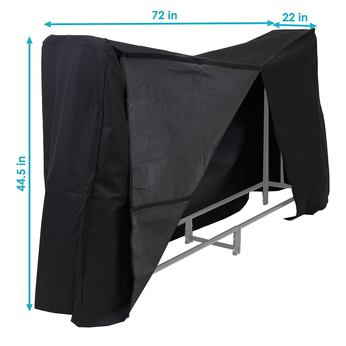 SunnyDaze 6 Foot Weather-Resistant PVC Firewood Log Rack Cover