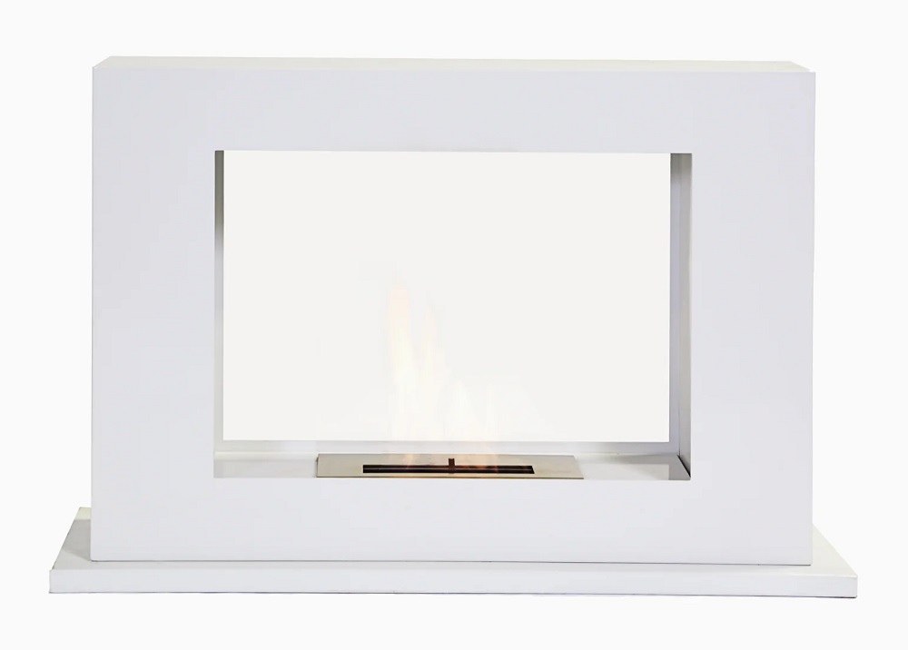 Bio Flame 36 Inch Rogue 2.0 Double-Sided Free Standing Ethanol Fireplace