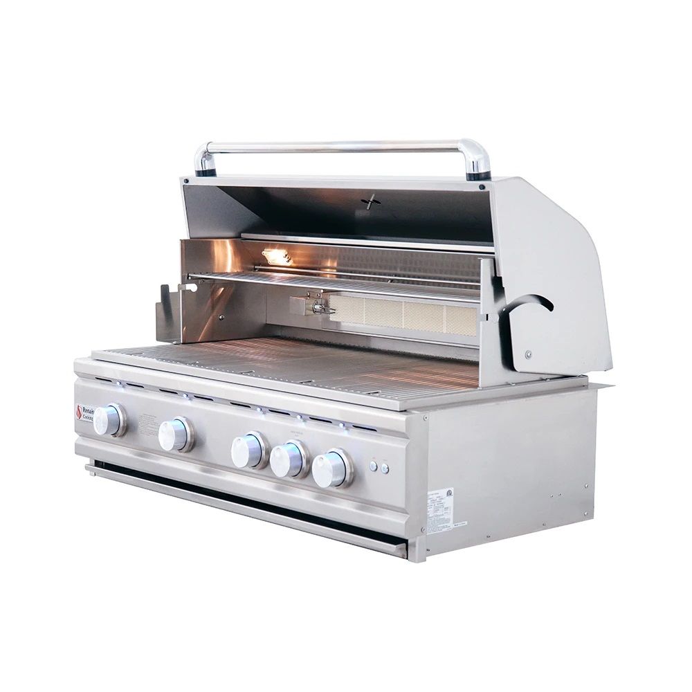 RCS 38 Inch Cutlass Pro Grill with Rear Burner and Blue LED
