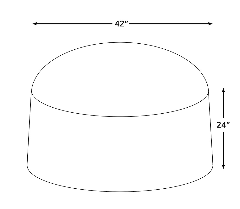 Fire Sense Outdoor Vinyl Cover for Round Fire Pits