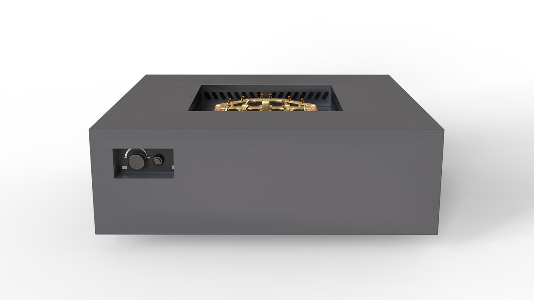 Warming Trends 48 Inch Aon Square Gas Fire Table - Push Button Ignition