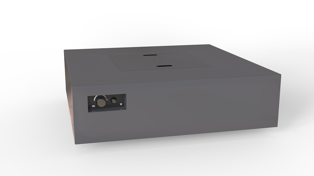Warming Trends 56 Inch Aon Square Gas Fire Table - Platinum Electronic Ignition