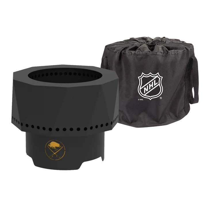 Blue Sky NHL Buffalo Sabres Smokeless Steel Portable Wood Burning Fire Pit