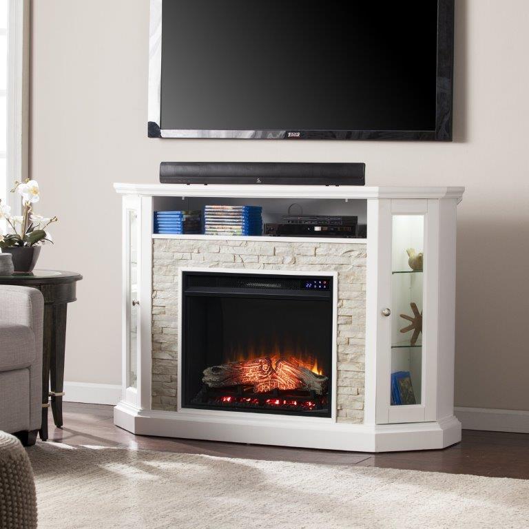 SEI 52 Inch Redden Corner Convertible Electric Fireplace
