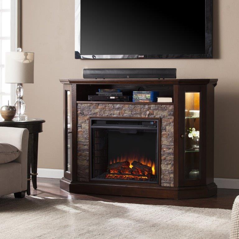 SEI 52 Inch Redden Electric Fireplace with Convertible Mantel