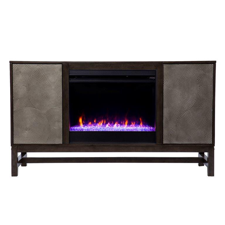 SEI  54 Inch Lannington Color Changing Fireplace with Media Storage