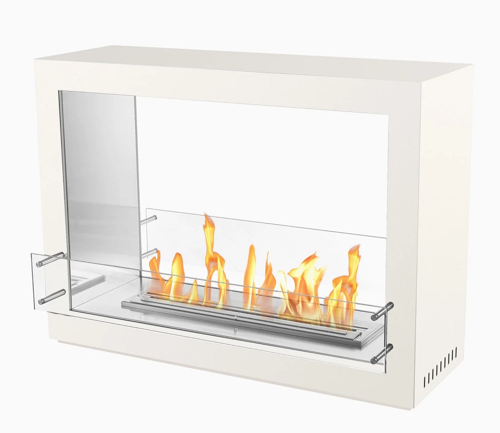 Bio Flame 54 Inch Sek XL Double-Sided Free Standing Ethanol Fireplace