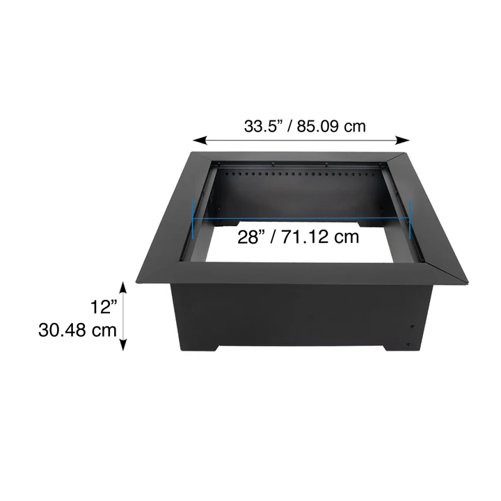 Blue Sky 28 Inch Phoenix Square Wood Burning Smokeless Fire Pit Insert