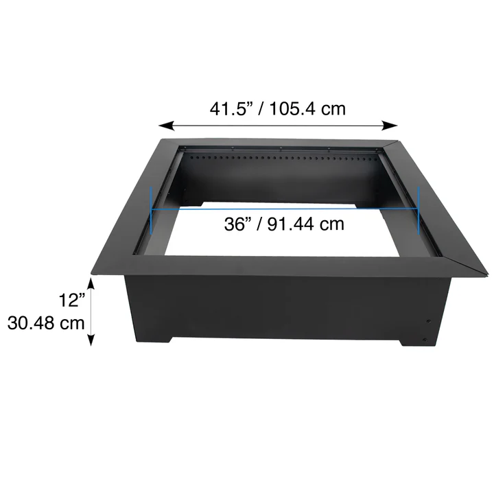 Blue Sky 36 Inch Phoenix Square Wood Burning Smokeless Fire Pit Insert