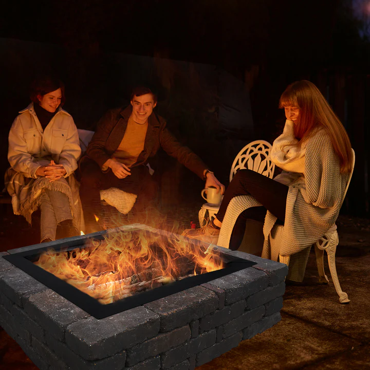 Blue Sky 36 Inch Phoenix Square Wood Burning Smokeless Fire Pit Insert