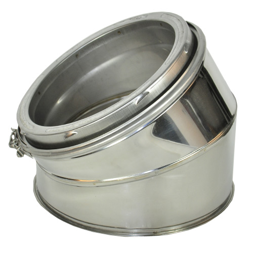 Shasta Vent All-Fuel HT 8-Inch Inner Diameter Stainless Steel Chimney Elbow Kit - 30 Degree