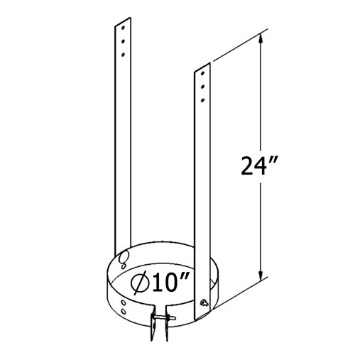 Shasta Vent All-Fuel HT 8-Inch Inner Diameter Stainless Steel Chimney Elbow Kit - 30 Degree