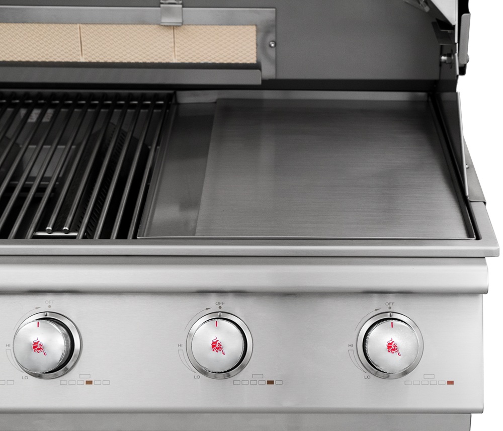 Bull Outdoors 15 Inch Removable Slide-In Griddle for Gas Grills