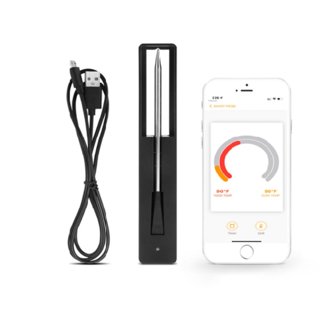 Flame-tec iFlame Bluetooth Smart Probe Meat Thermometer