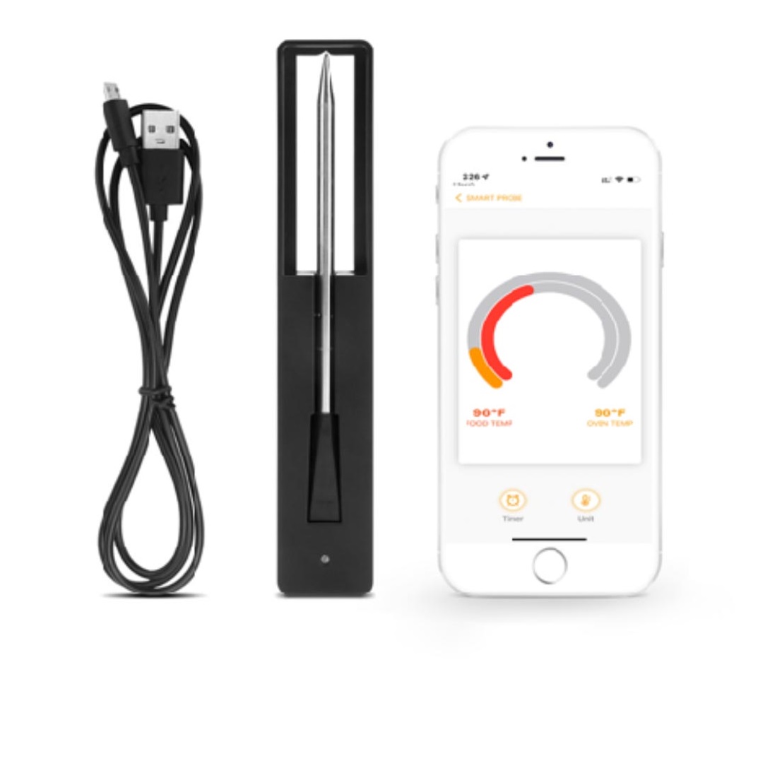 Flame-tec iFlame Smart Probe Meat Thermometer with Wi-Fi Dock