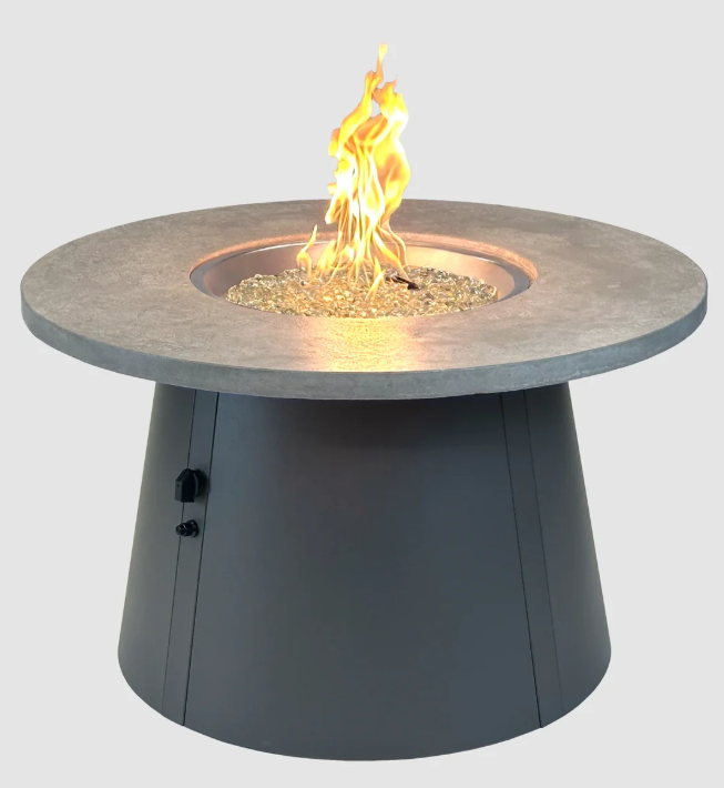 Outdoor Greatroom Company Cirvalo 48 Inch Round Gas Fire Pit Table