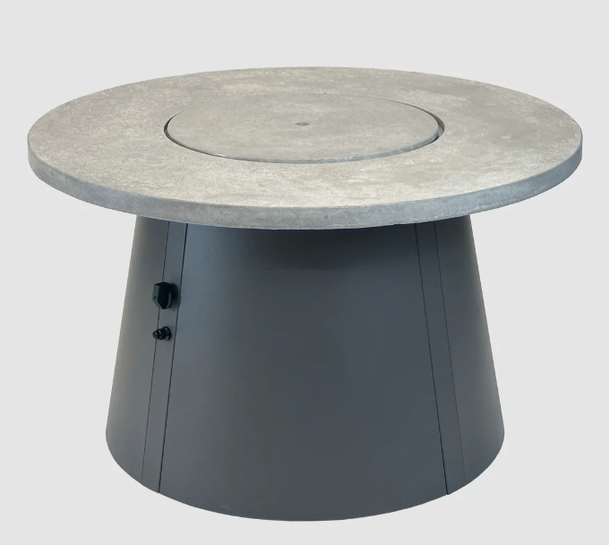 Outdoor Greatroom Company Cirvalo 48 Inch Round Gas Fire Pit Table