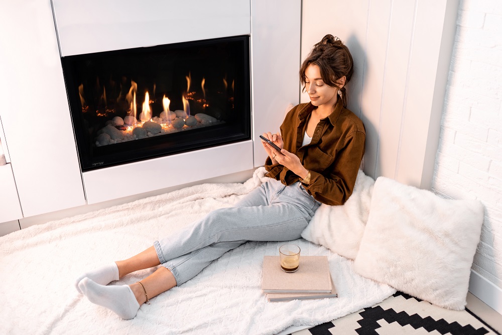 Montigo 34 Inch DelRay Basic Square Direct Vent Gas Fireplace