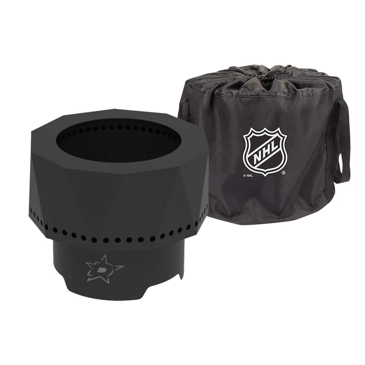 Blue Sky NHL Dallas Stars Smokeless Steel Portable Wood Burning Fire Pit