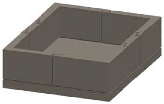 Stone Age Manufacturing 12" Square Masonry Fire Pit Extension Kit